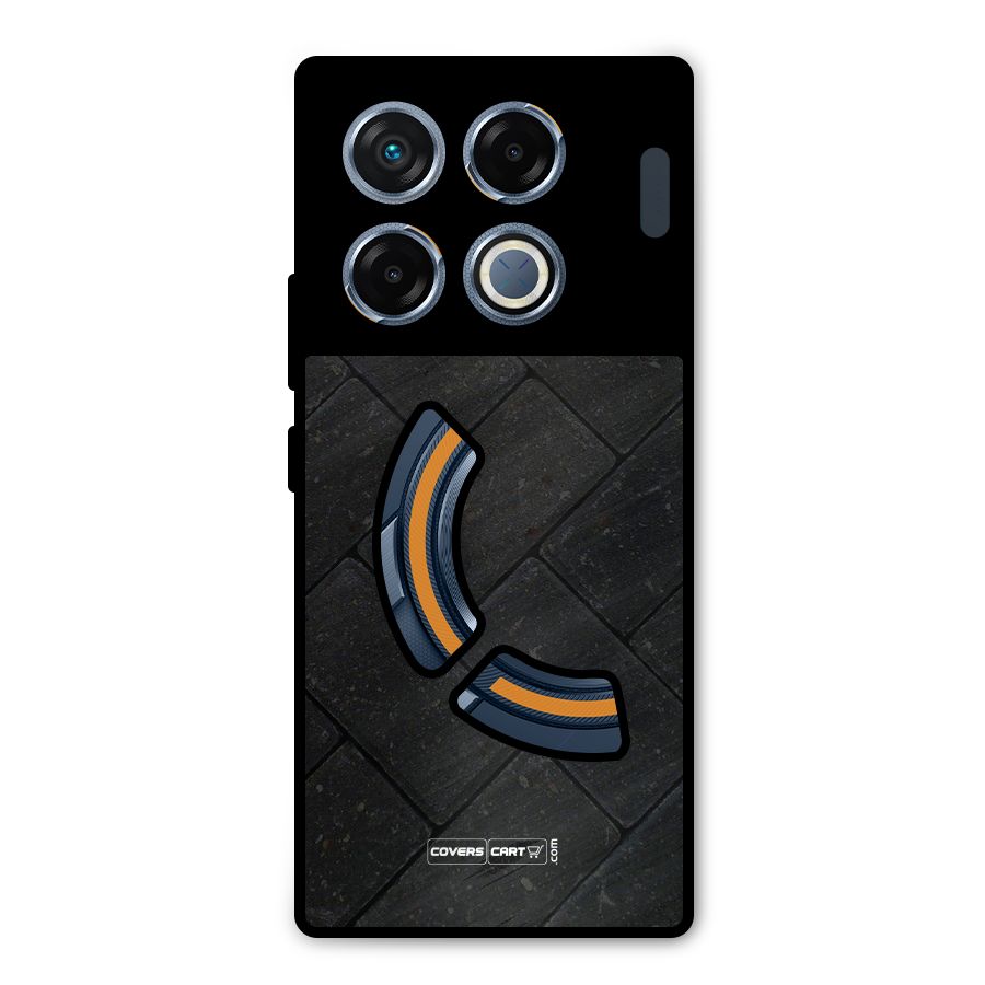Bricks Pattern Metal Back Case for Infinix GT 20 Pro