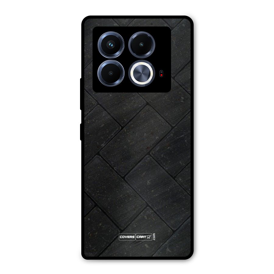 Bricks Pattern Metal Back Case for Infinix Note 40 5G
