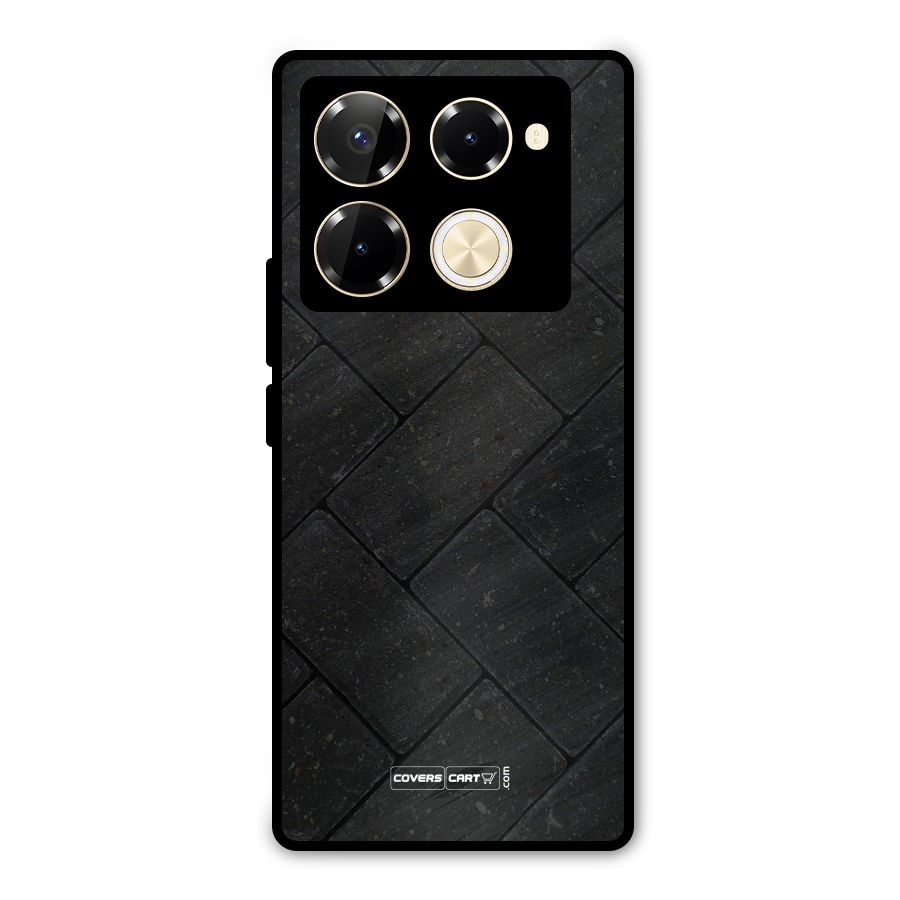 Bricks Pattern Metal Back Case for Infinix Note 40 Pro Plus