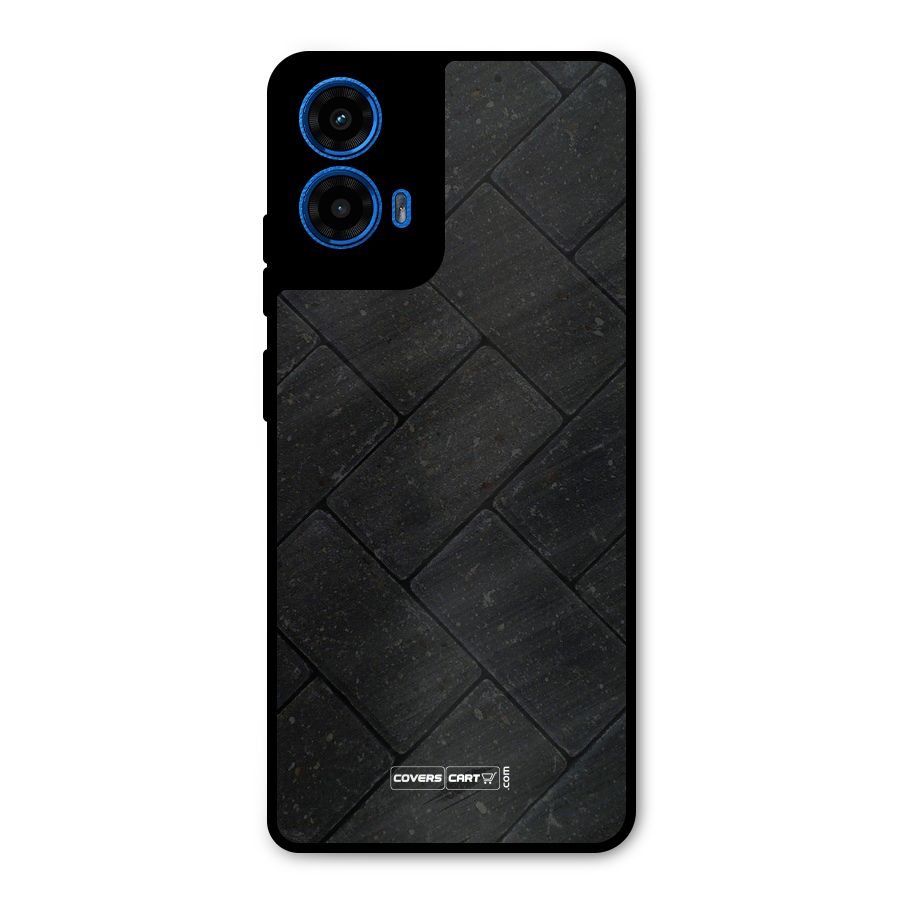 Bricks Pattern Metal Back Case for Moto G45