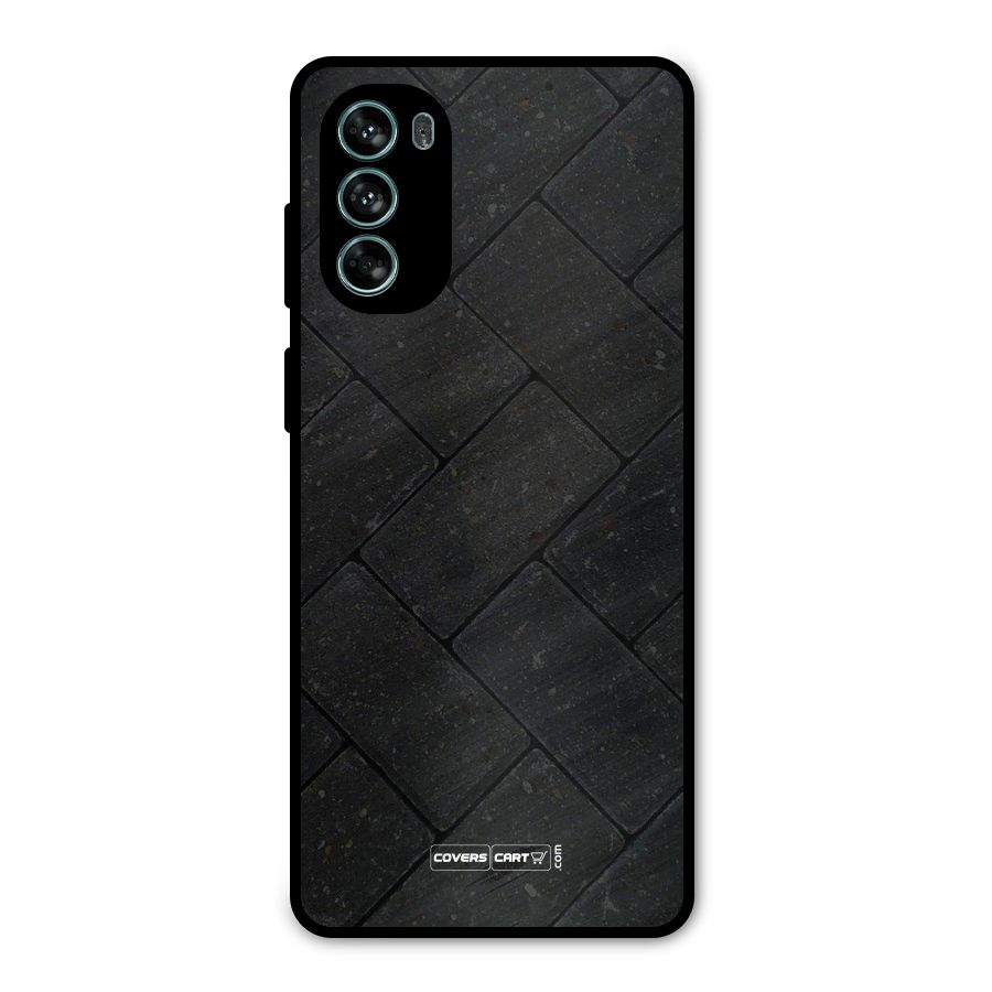 Bricks Pattern Metal Back Case for Moto G62