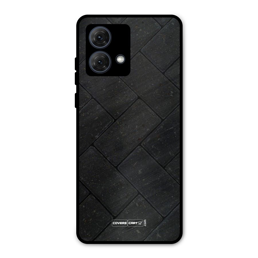 Bricks Pattern Metal Back Case for Moto G84