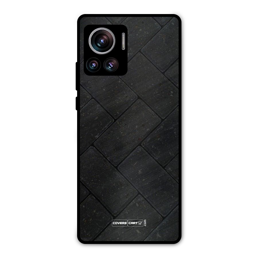 Bricks Pattern Metal Back Case for Motorola Edge 30 Ultra