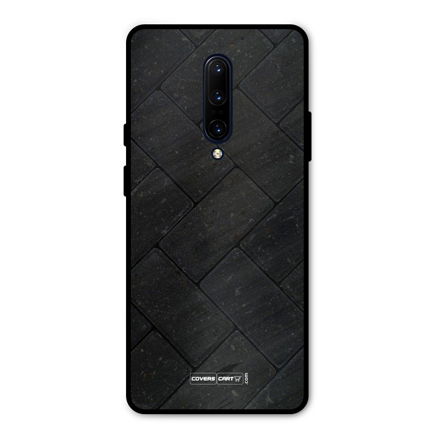 Bricks Pattern Metal Back Case for OnePlus 7 Pro