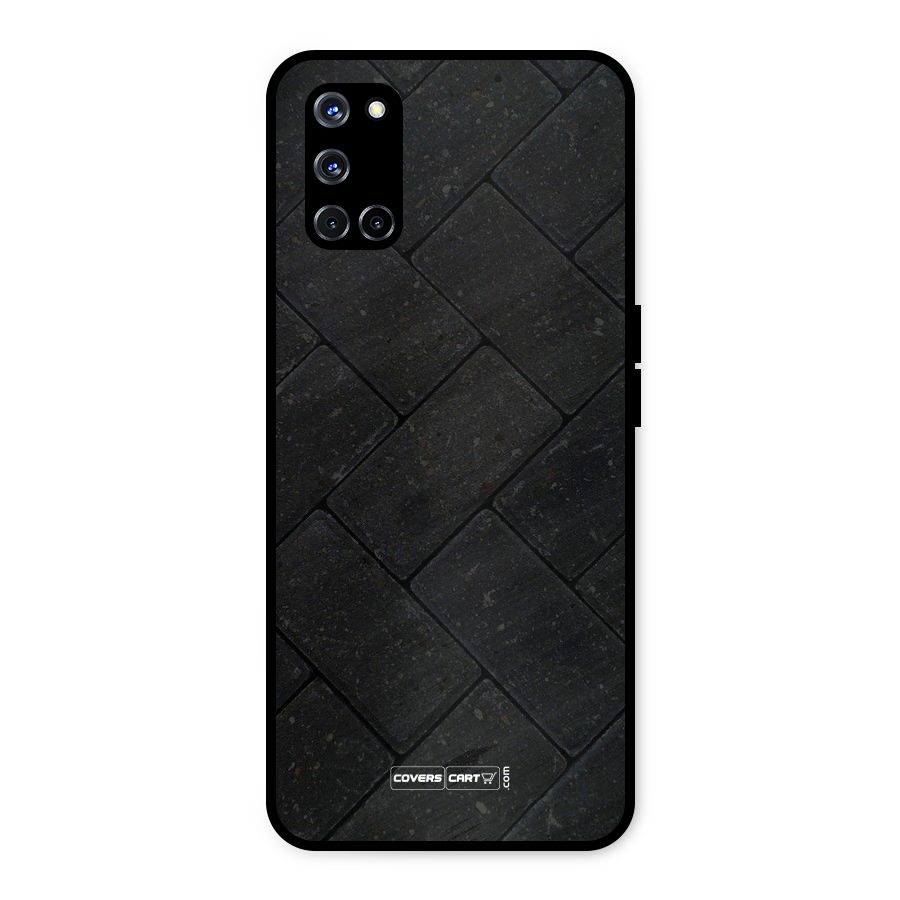 Bricks Pattern Metal Back Case for Oppo A52