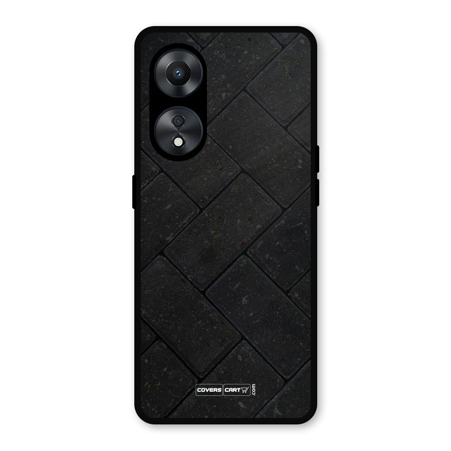 Bricks Pattern Metal Back Case for Oppo A78