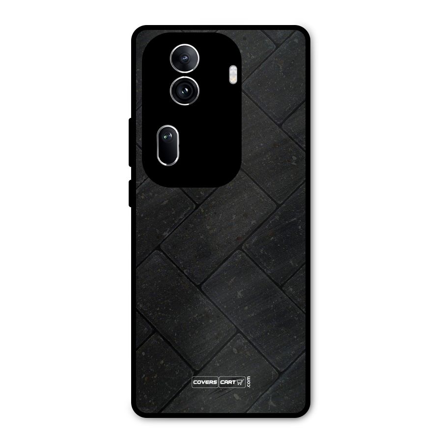 Bricks Pattern Metal Back Case for Oppo Reno11 Pro 5G