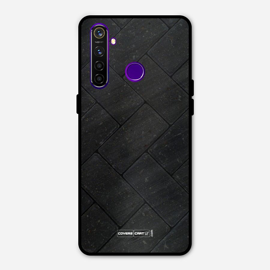 Bricks Pattern Metal Back Case for Realme 5 Pro