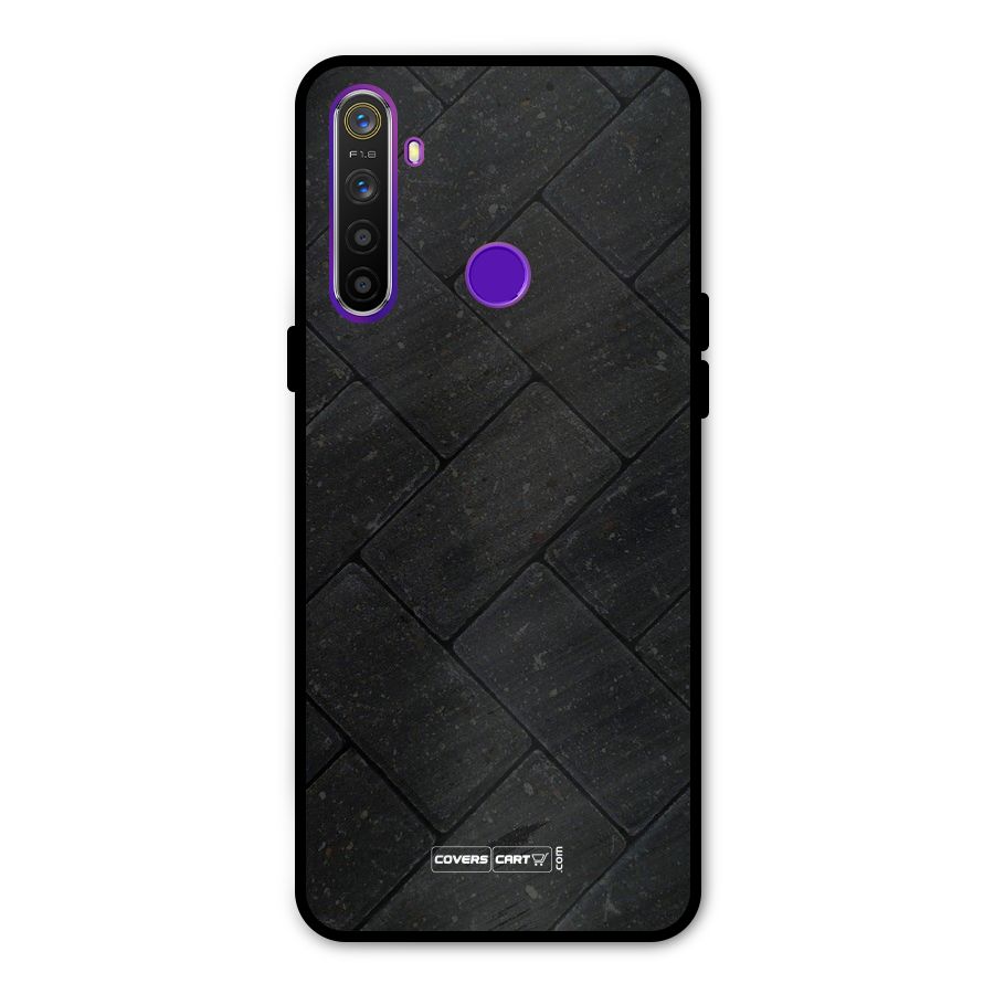 Bricks Pattern Metal Back Case for Realme 5i