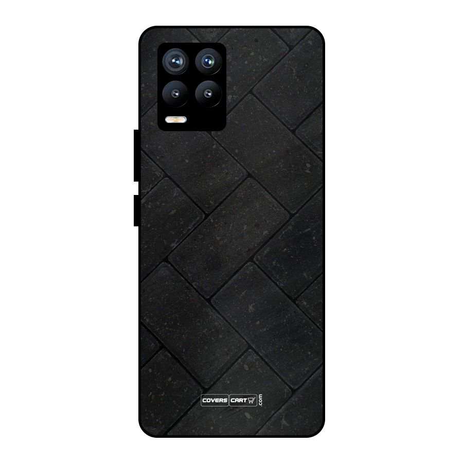 Bricks Pattern Metal Back Case for Realme 8