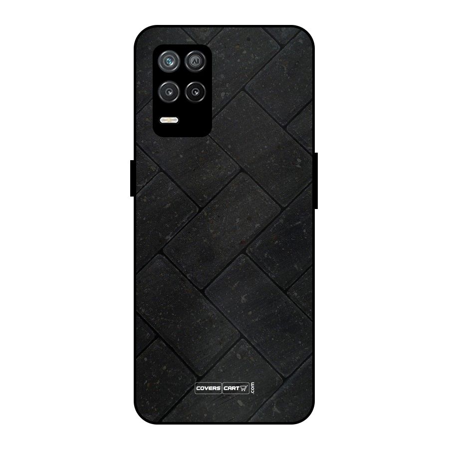 Bricks Pattern Metal Back Case for Realme 8 5G