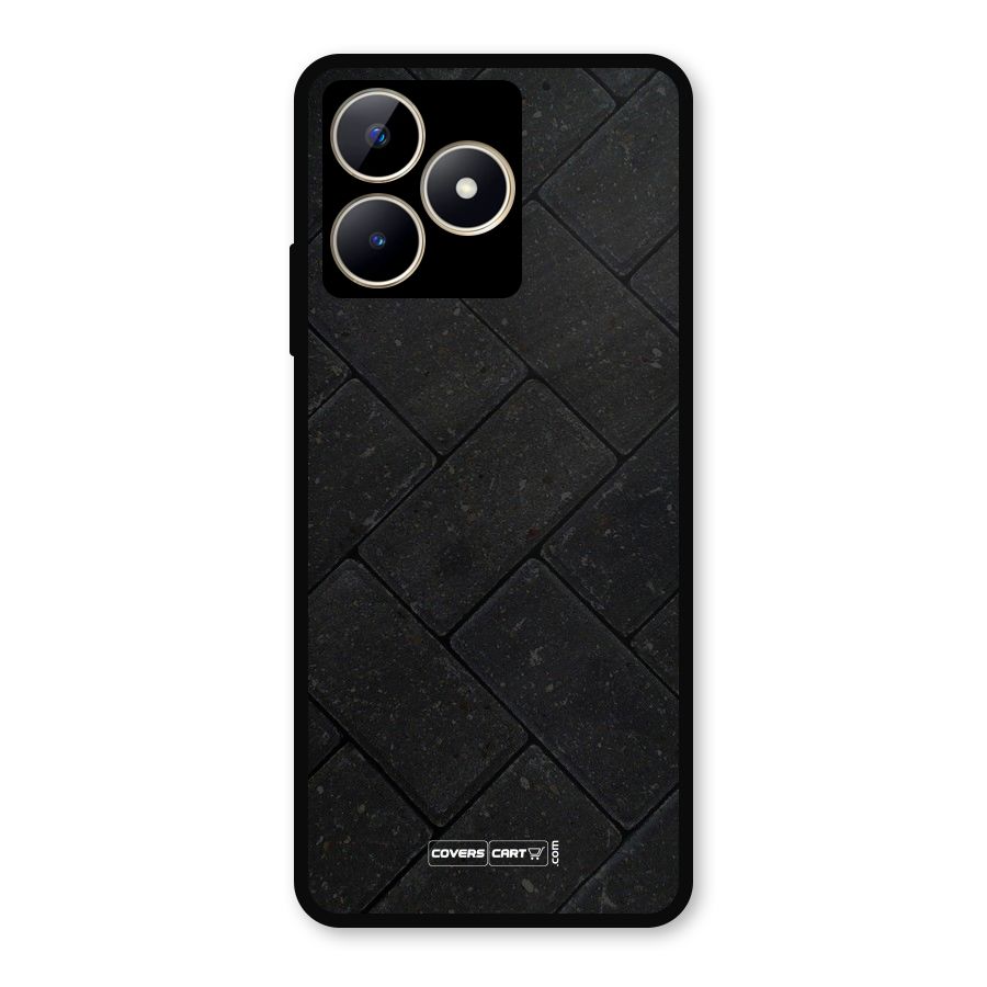 Bricks Pattern Metal Back Case for Realme C53