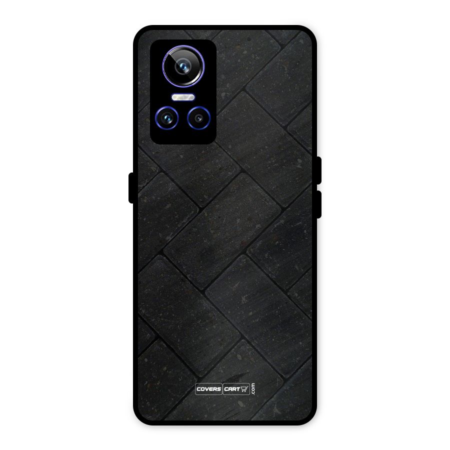 Bricks Pattern Metal Back Case for Realme GT Neo 3