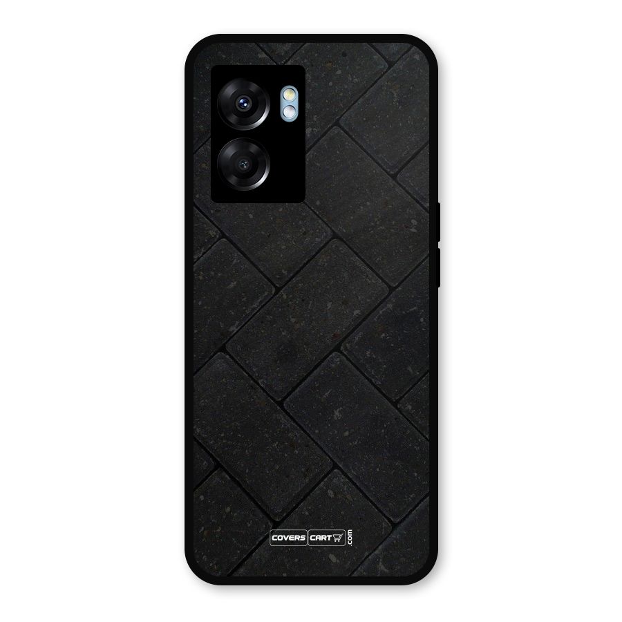 Bricks Pattern Metal Back Case for Realme Narzo 50 5G