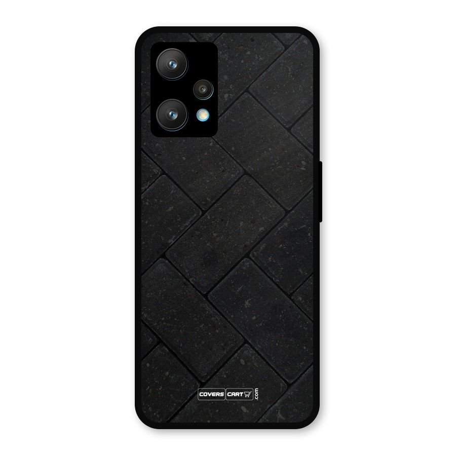 Bricks Pattern Metal Back Case for Realme Narzo 50 Pro