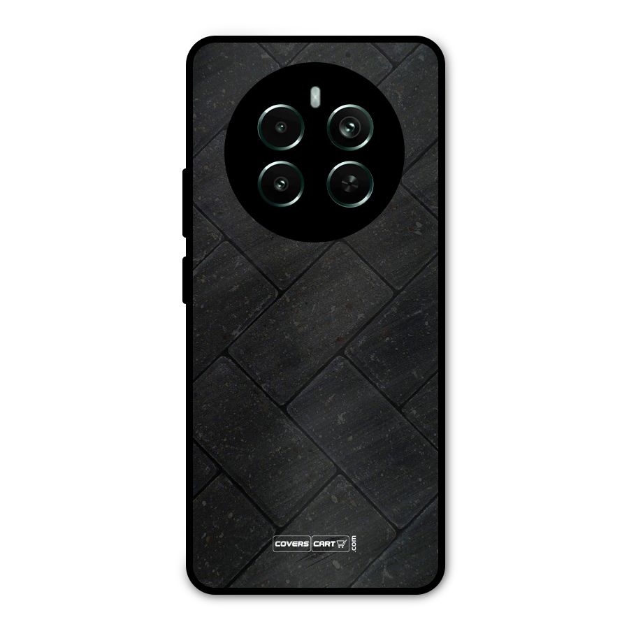 Bricks Pattern Metal Back Case for Realme Narzo 70 Pro