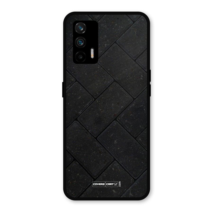 Bricks Pattern Metal Back Case for Realme X7 Max