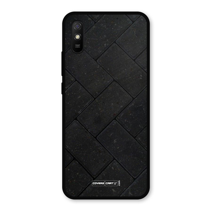 Bricks Pattern Metal Back Case for Redmi 9a