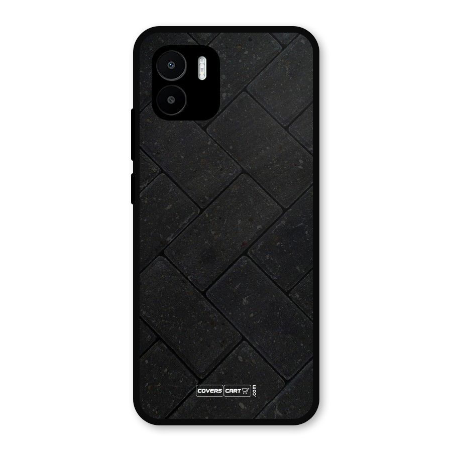 Bricks Pattern Metal Back Case for Redmi A2