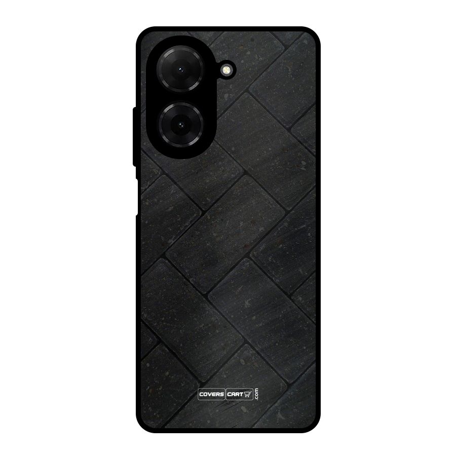 Bricks Pattern Metal Back Case for Redmi A5 4G