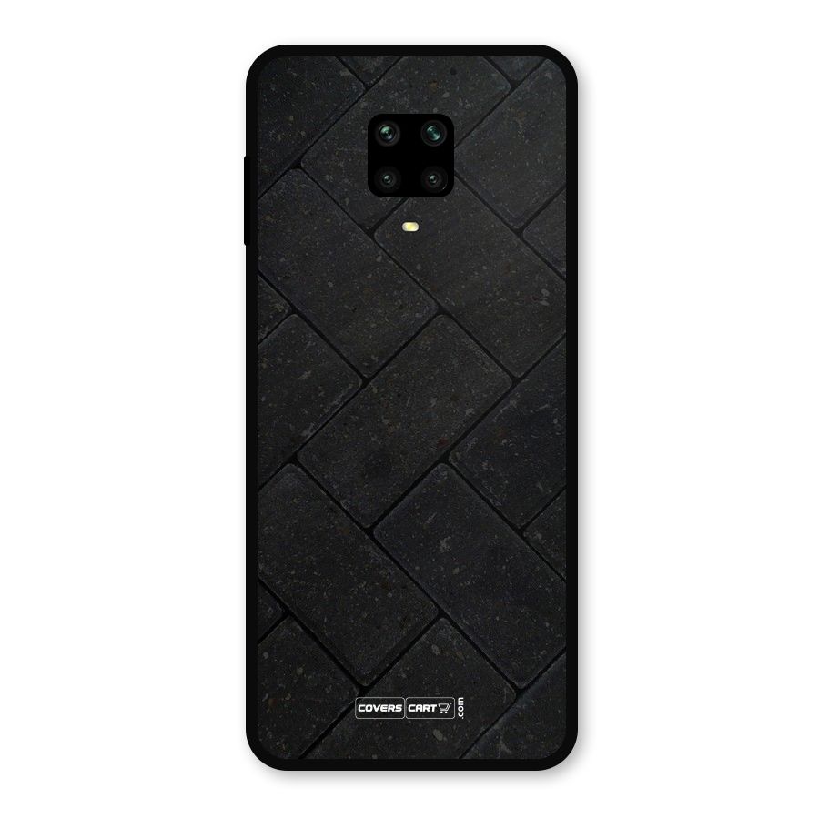 Bricks Pattern Metal Back Case for Redmi Note 10 Lite