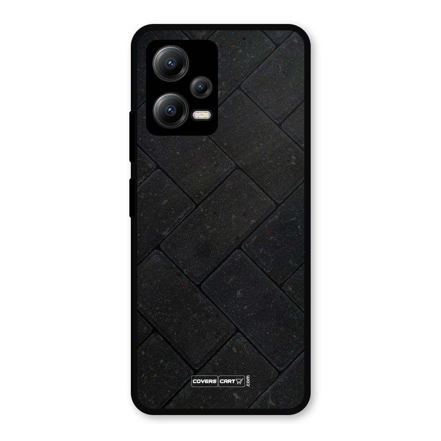 Bricks Pattern Metal Back Case for Redmi Note 12 5G