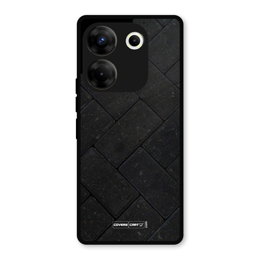 Bricks Pattern Metal Back Case for Tecno Camon 20