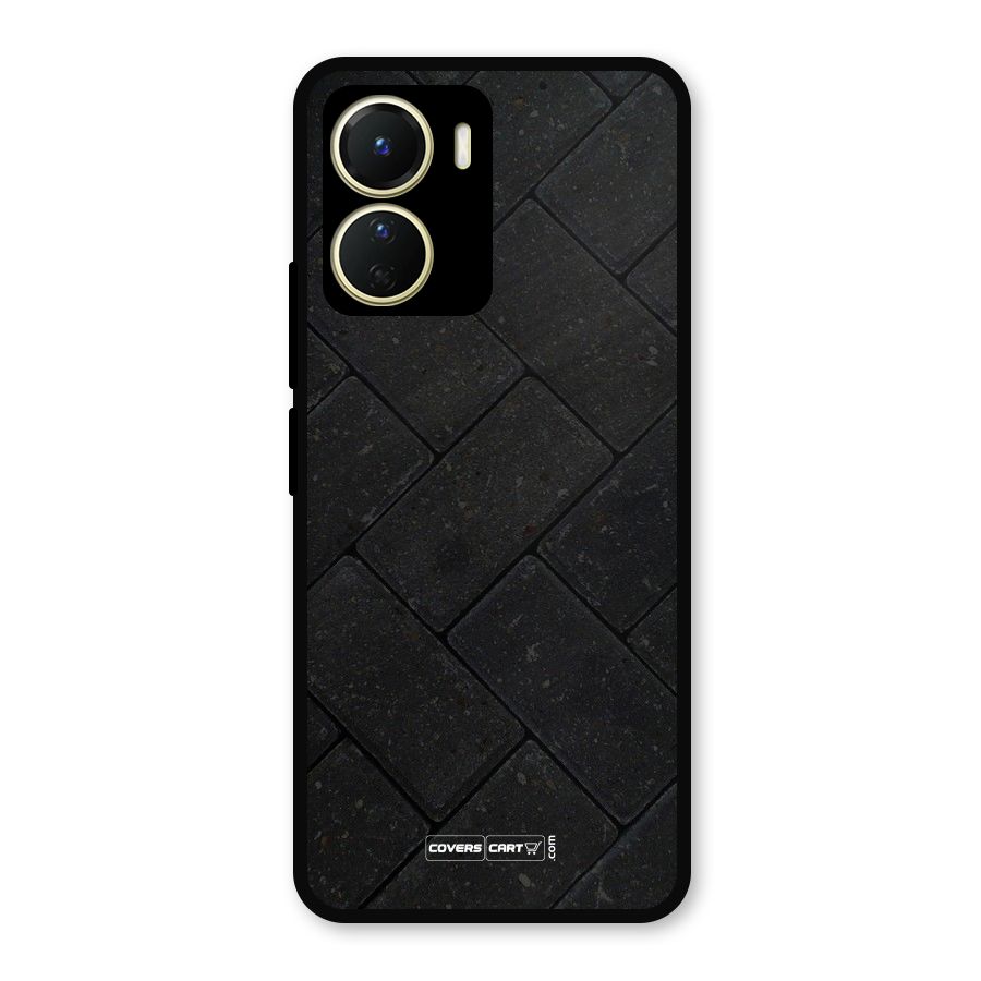 Bricks Pattern Metal Back Case for Vivo T2x