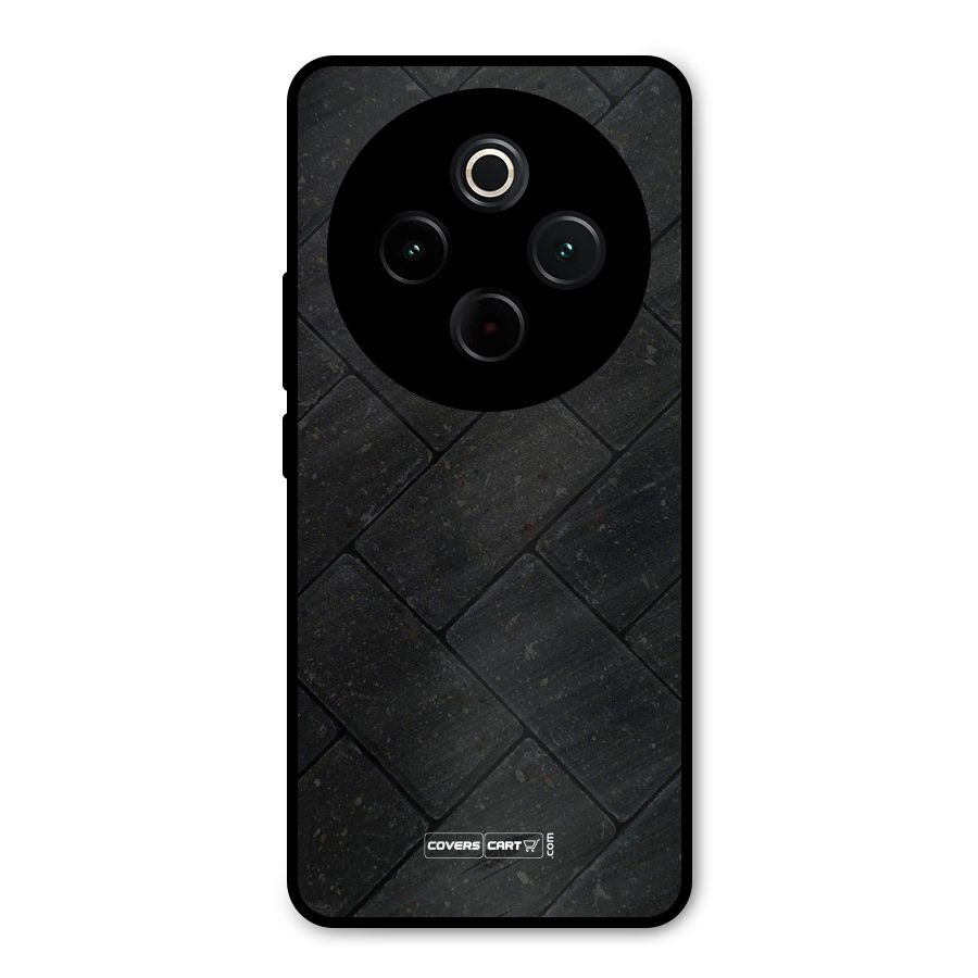 Bricks Pattern Metal Back Case for Vivo T4