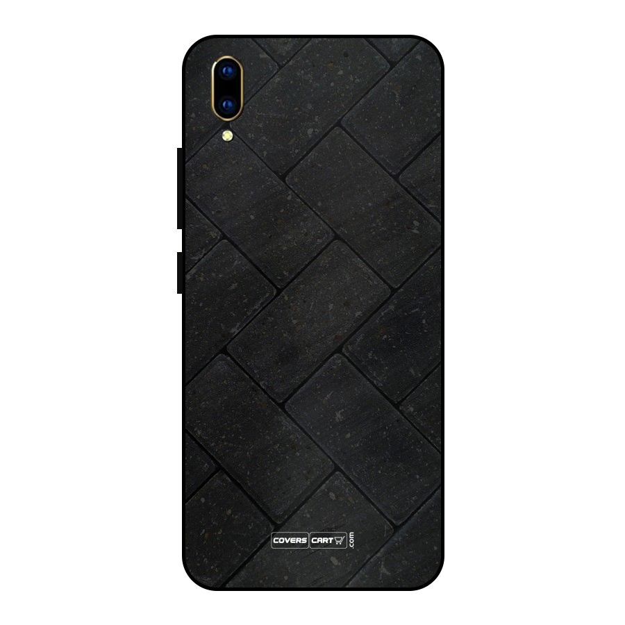 Bricks Pattern Metal Back Case for Vivo V11 Pro
