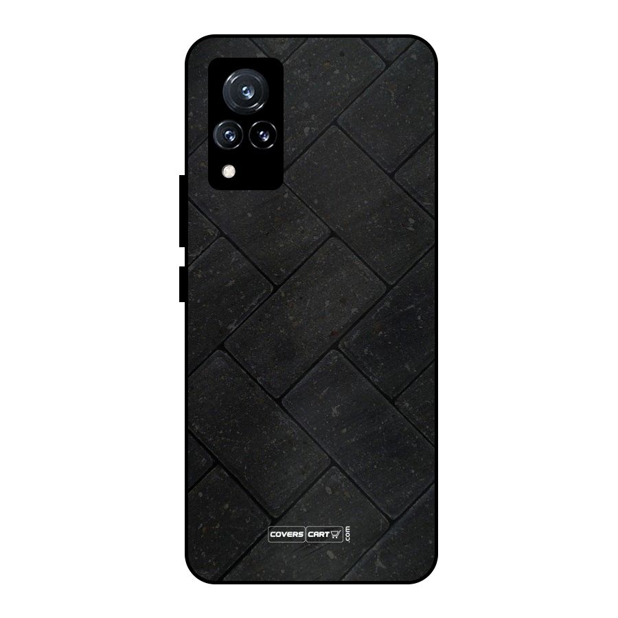 Bricks Pattern Metal Back Case for Vivo V21 5G