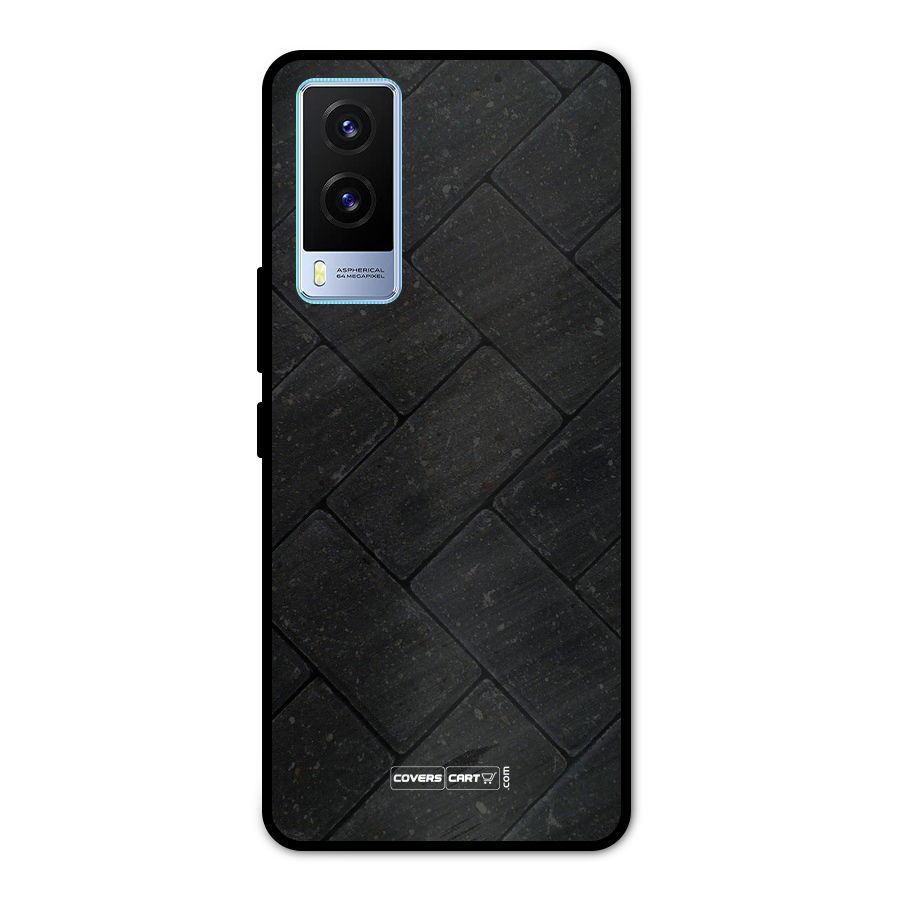 Bricks Pattern Metal Back Case for Vivo V21e 5G