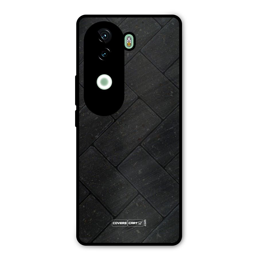 Bricks Pattern Metal Back Case for Vivo V40e