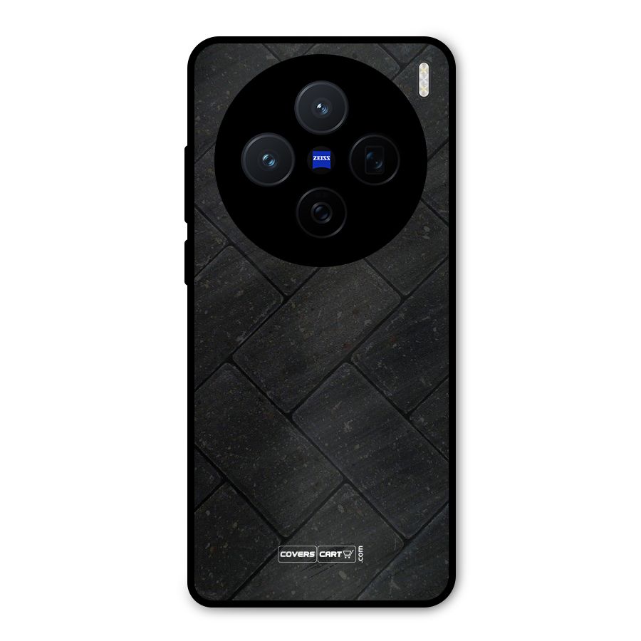 Bricks Pattern Metal Back Case for Vivo X200