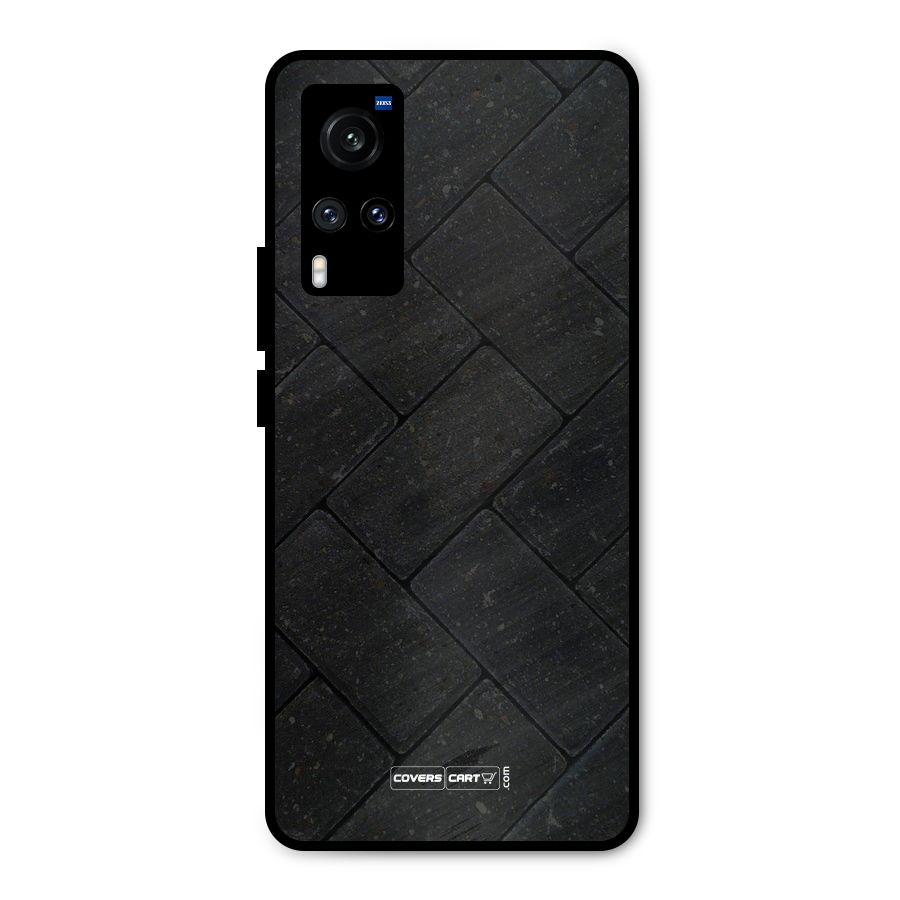 Bricks Pattern Metal Back Case for Vivo X60