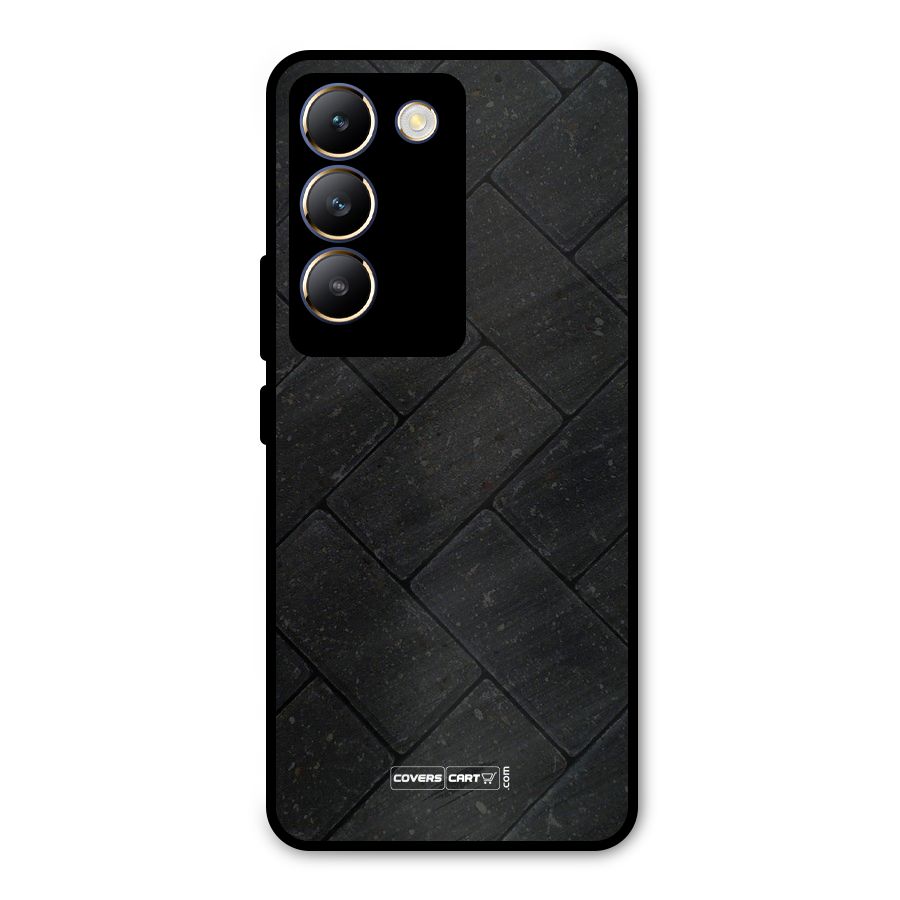 Bricks Pattern Metal Back Case for Vivo Y200e