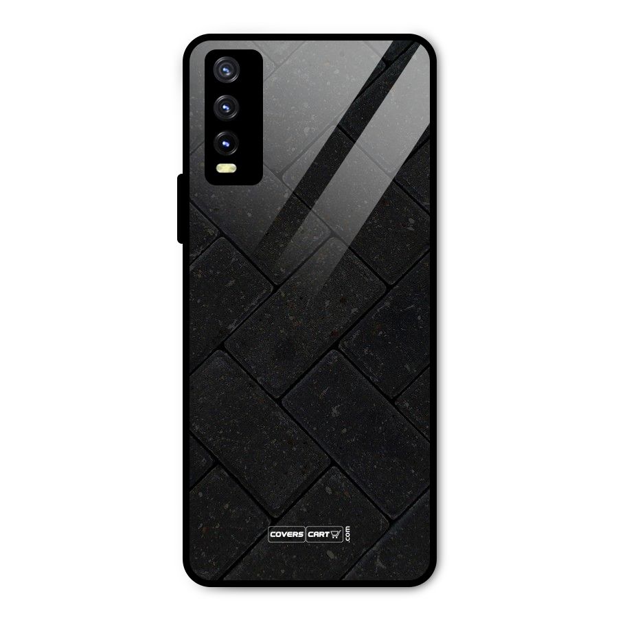 Bricks Pattern Metal Back Case for Vivo Y20t