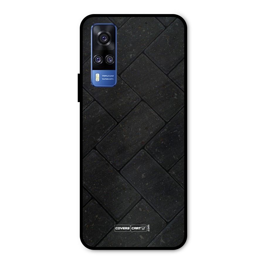 Bricks Pattern Metal Back Case for Vivo Y51A