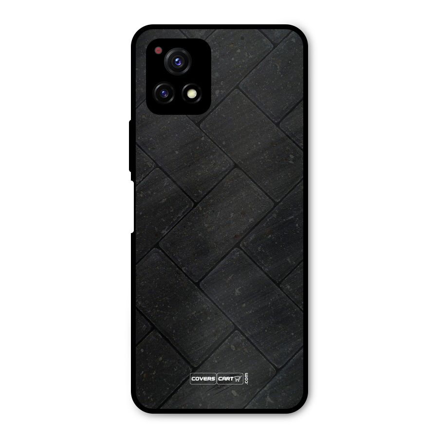 Bricks Pattern Metal Back Case for Vivo Y72 5G