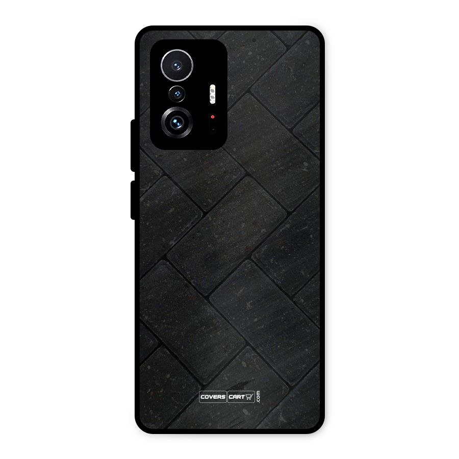 Bricks Pattern Metal Back Case for Xiaomi 11T Pro