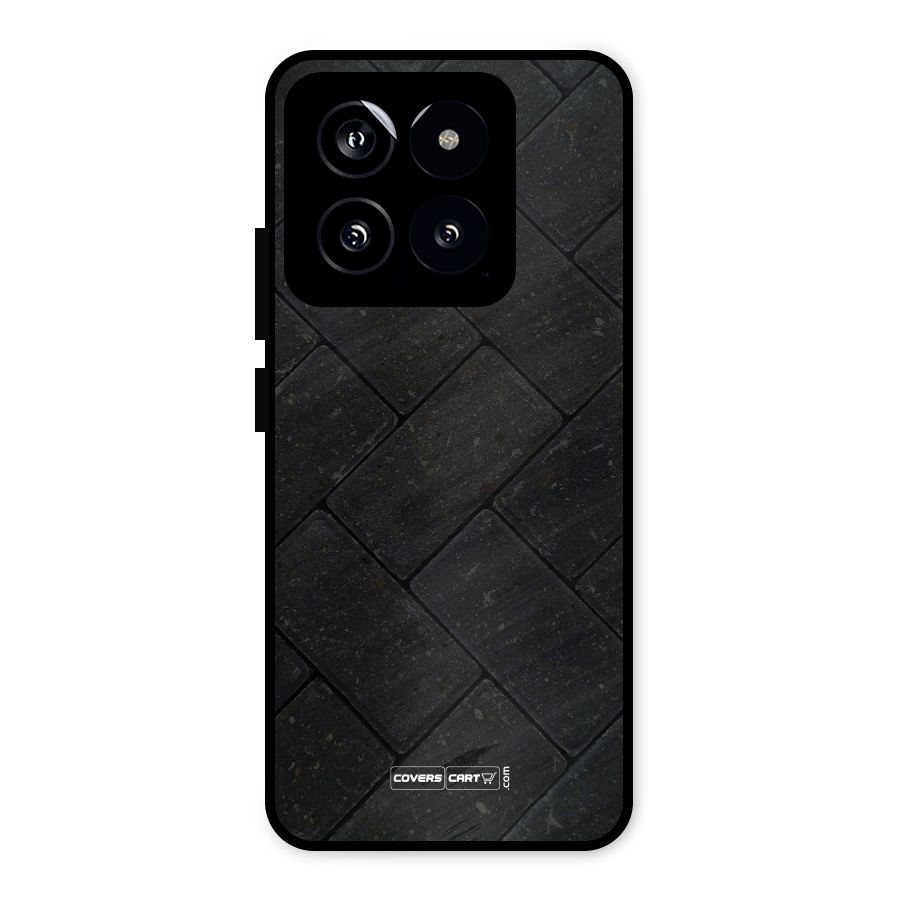 Bricks Pattern Metal Back Case for Xiaomi 14
