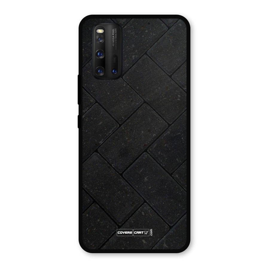 Bricks Pattern Metal Back Case for iQOO 3
