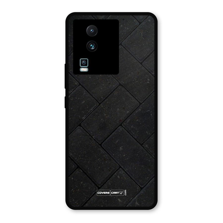 Bricks Pattern Metal Back Case for iQOO Neo 7