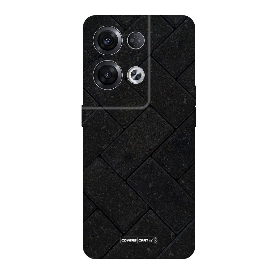 Bricks Pattern Original Polycarbonate Back Case for Oppo Reno8 Pro 5G
