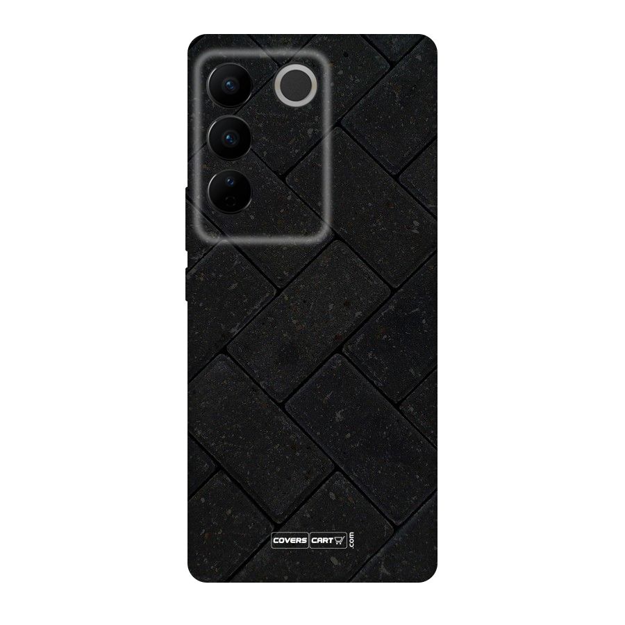 Bricks Pattern Original Polycarbonate Back Case for Vivo V27