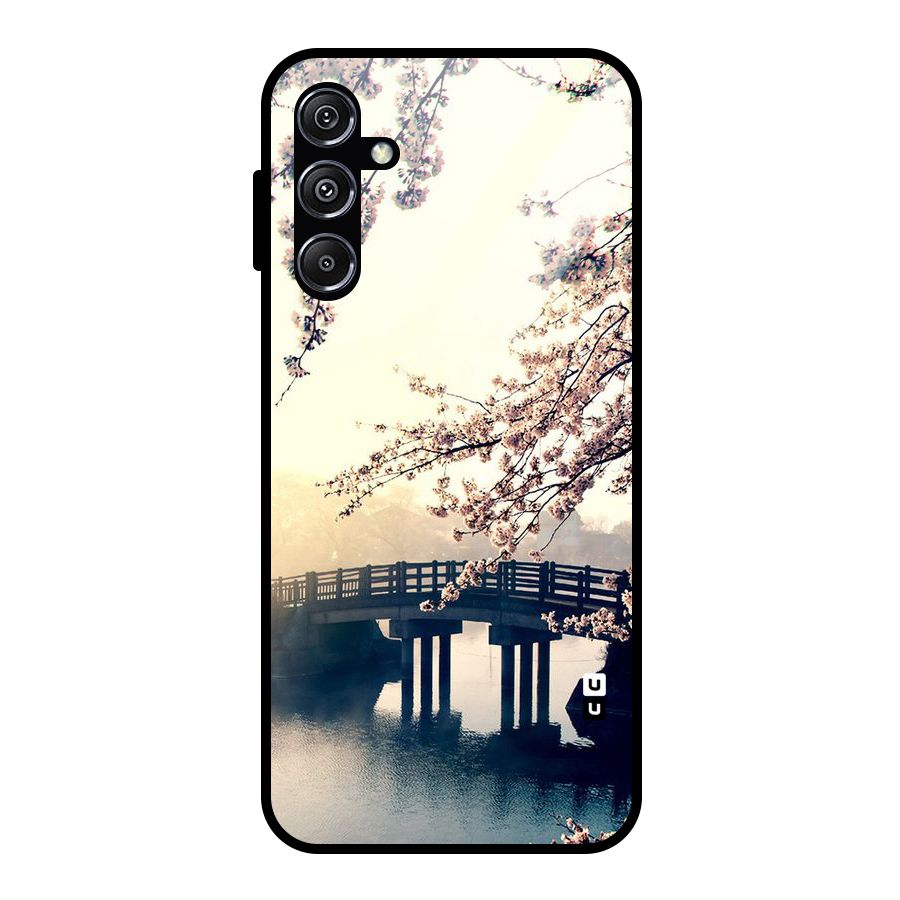 Bridge Blossom Glass Back Case for Galaxy M34 5G