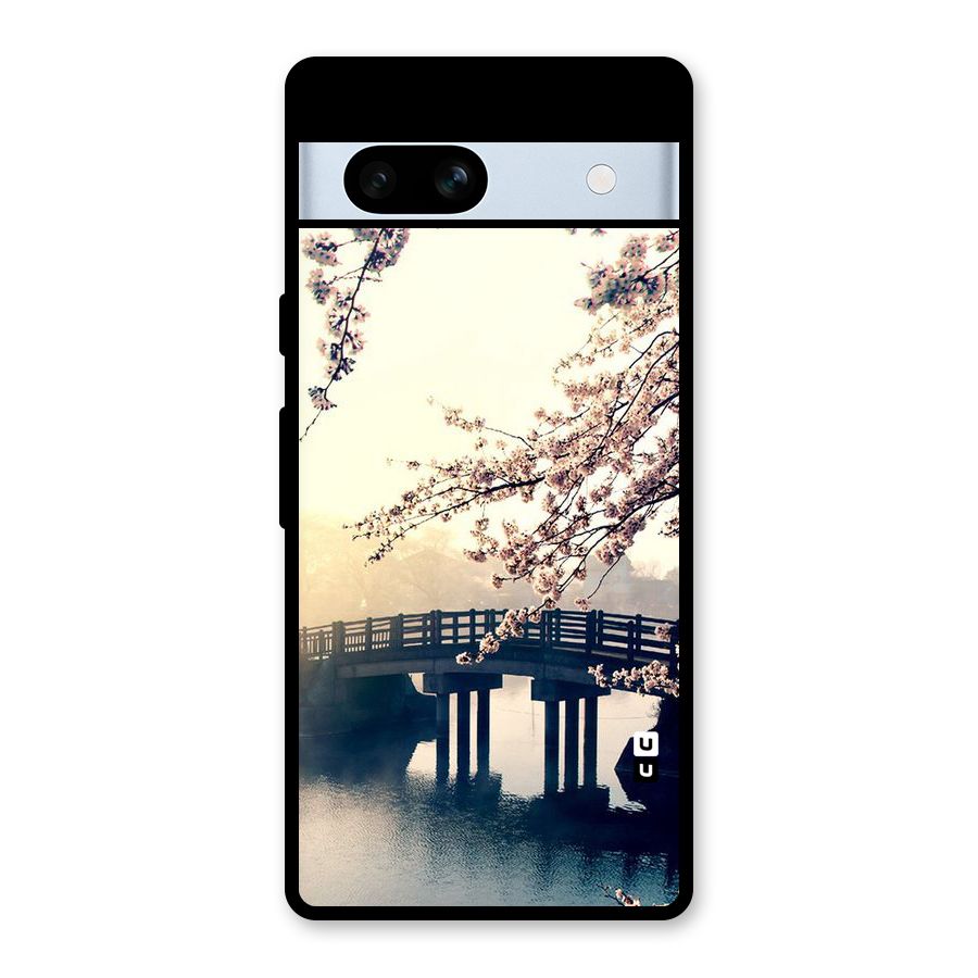 Bridge Blossom Glass Back Case for Google Pixel 7a
