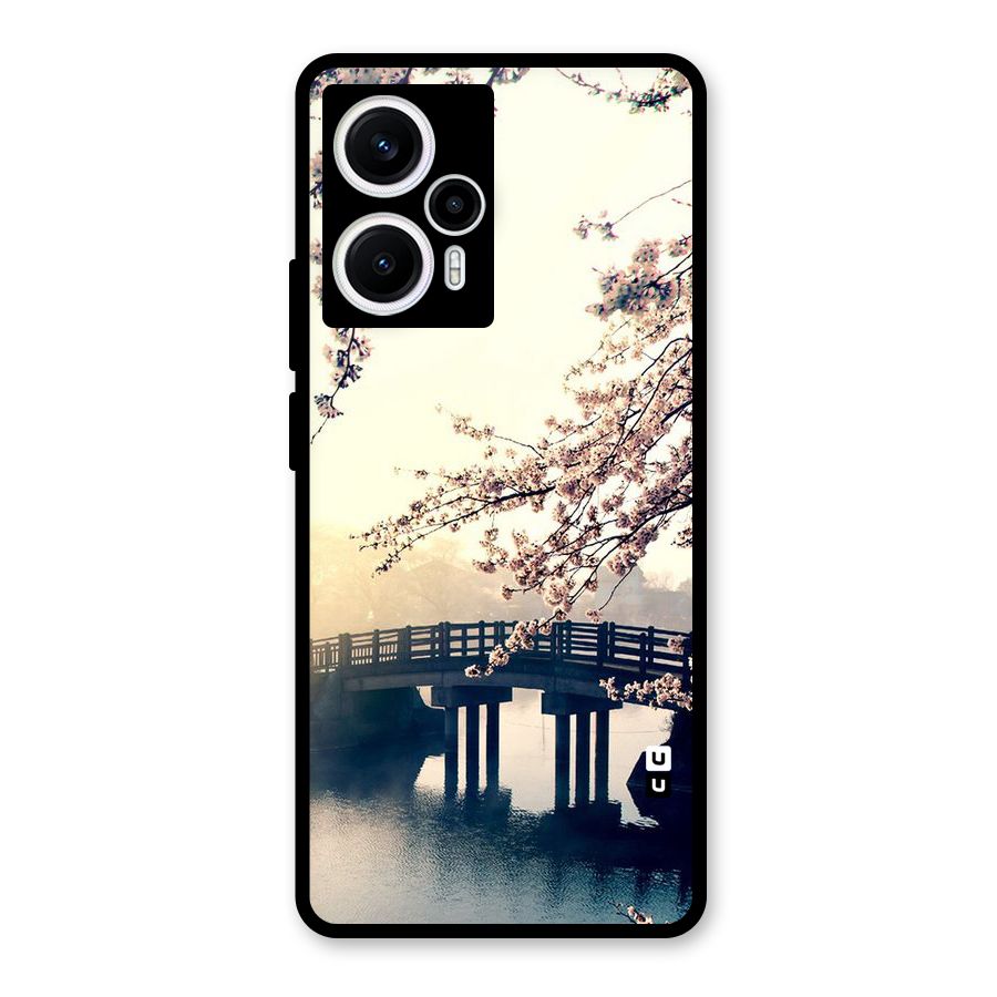 Bridge Blossom Glass Back Case for Poco F5