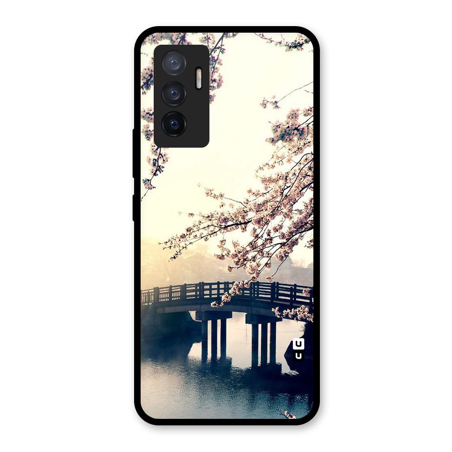 Bridge Blossom Glass Back Case for Vivo V23e