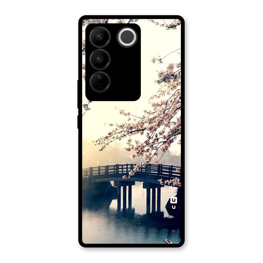 Bridge Blossom Glass Back Case for Vivo V27
